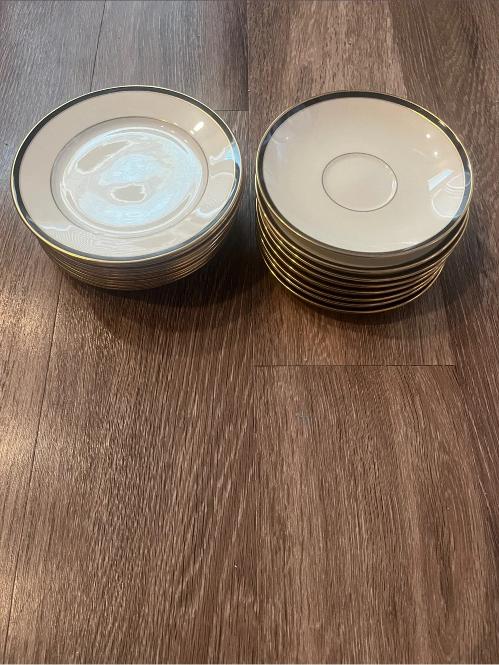 Lenox Urban Lights White Saucers (8) and Bread & Bitter plates (10)
